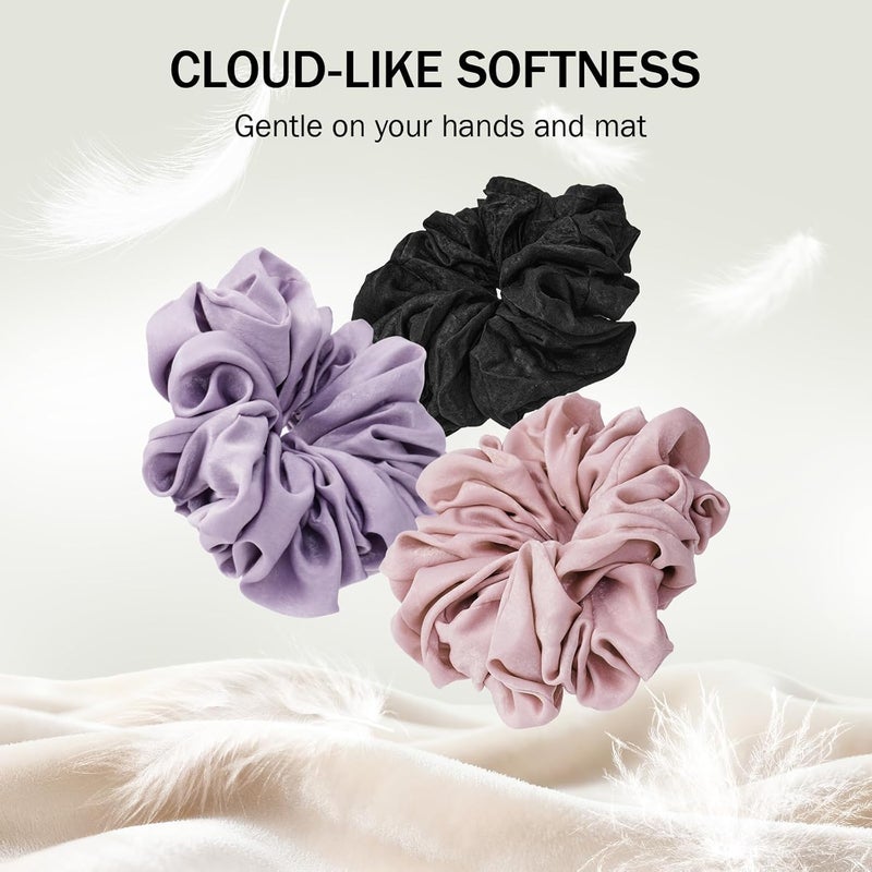 Slim Panda Yoga Mat Scrunchie, Durable Velvet Fabric Yoga Mat Carrying Strap Fits All Standard Yoga Mats - Image 3
